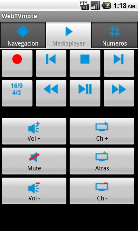 WebTVmote Android Multimedia