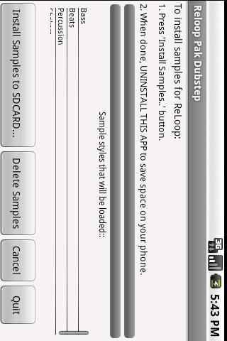 ReLoop Pak Dubstep Android Multimedia