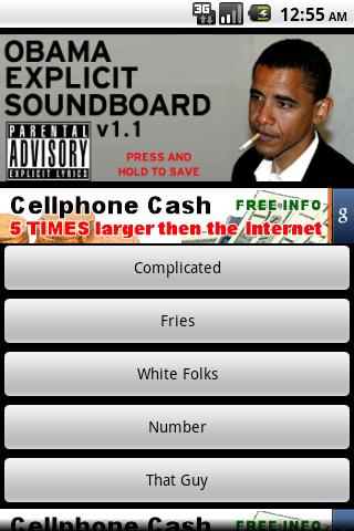 Obama Explicit Soundboard Free Android Multimedia