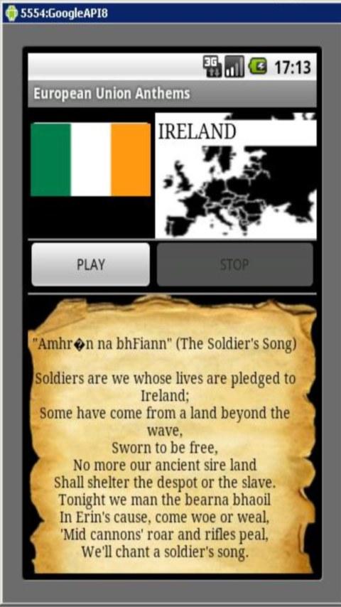 EU Anthems Android Multimedia