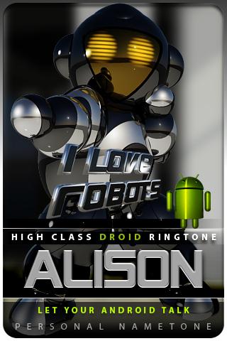ALISON nametone droid