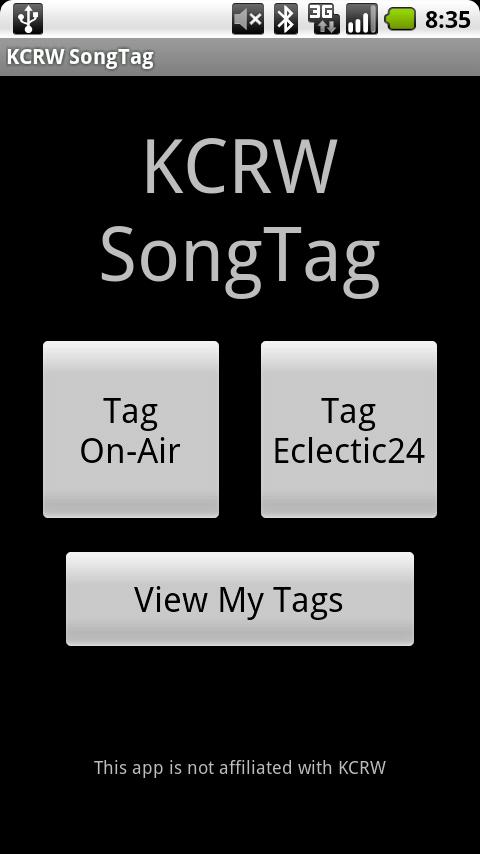 KCRW SongTag Android Media & Video