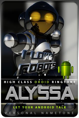 ALYSSA nametone droid Android Multimedia