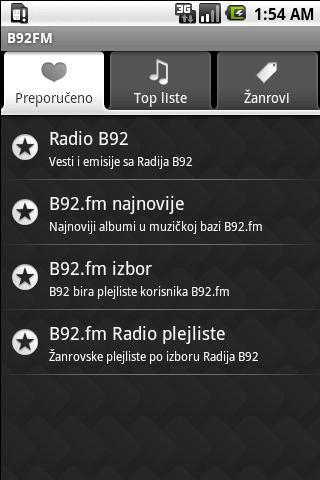B92FM Android Multimedia