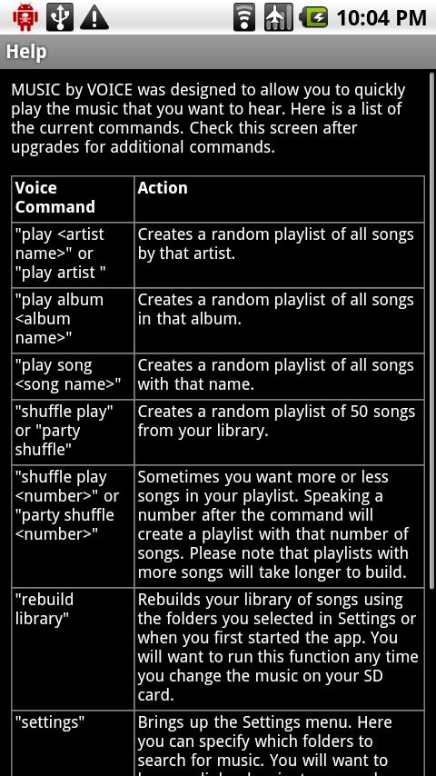 MUSIC by VOICE DEMO Android Multimedia