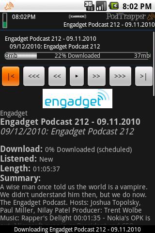 PodTrapper Podcast Manager Android Media & Video
