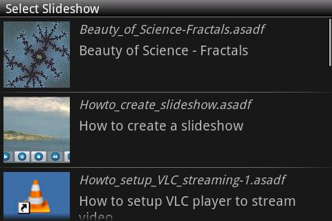Slide Show Application Android Media & Video