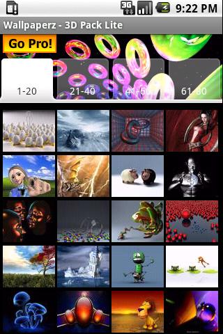 3D Wallpapers Lite Android Multimedia