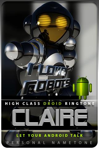 CLAIRE nametone droid Android Multimedia
