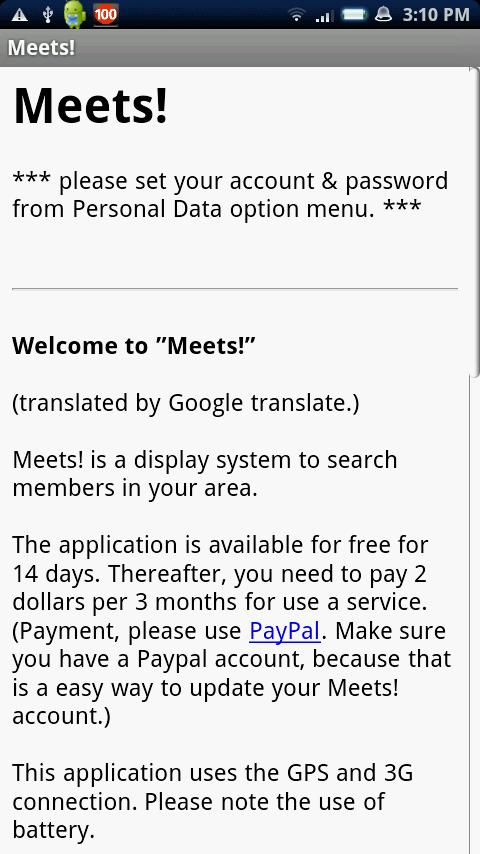 Meets! Android Social
