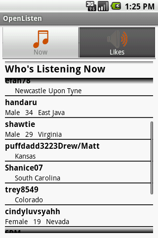 OpenListen Plus Android Social