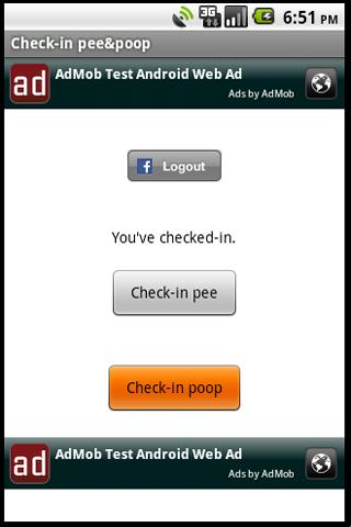 usonko check-in poop & pee Android Social