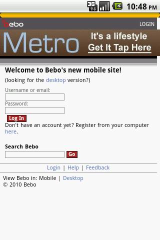 Bebo Launcher Android Social