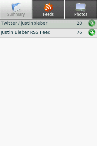 Bieber Reader Android Social