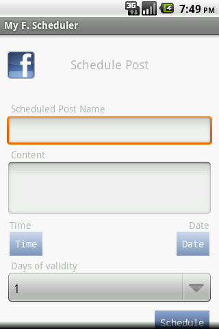 MyFScheduler Android Social