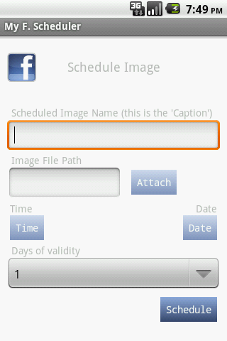 MyFScheduler Android Social