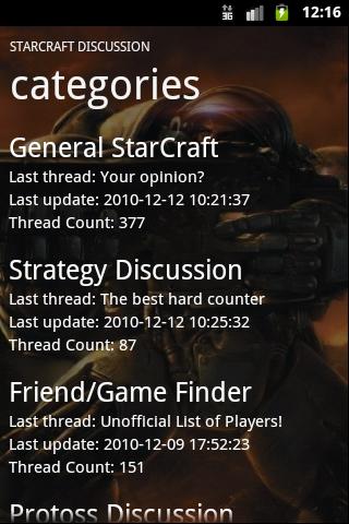 StarCraft Discussion Android Social