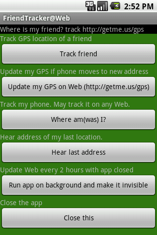 FriendTracker@Web Android Social