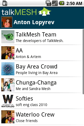 TalkMesh (BETA) Android Social