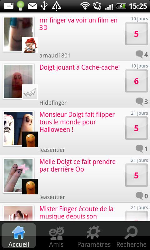 Mister-Finger : Funny fingers Android Social