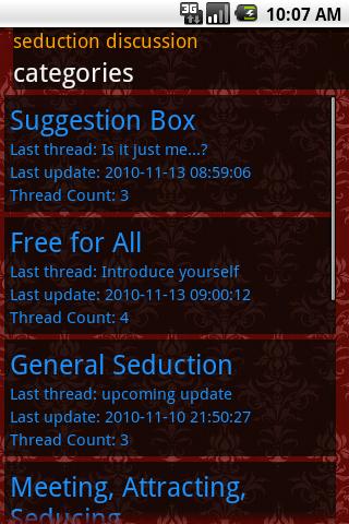 Seduction Discussion Android Social