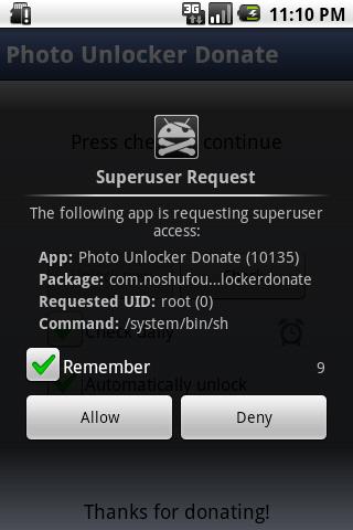 Photo Unlocker Donate Android Social