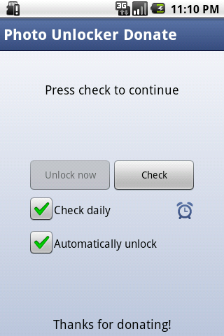 Photo Unlocker Donate Android Social