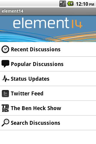 element14 Everywhere Android Social