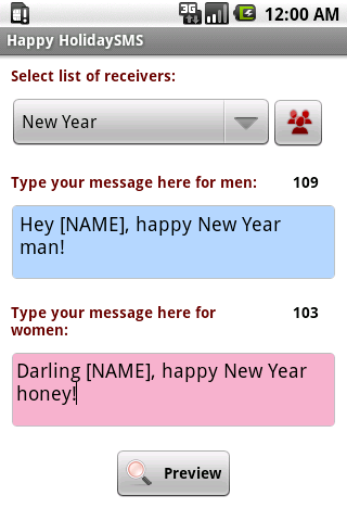 Happy HolidaySMS (for 1.5) Android Social
