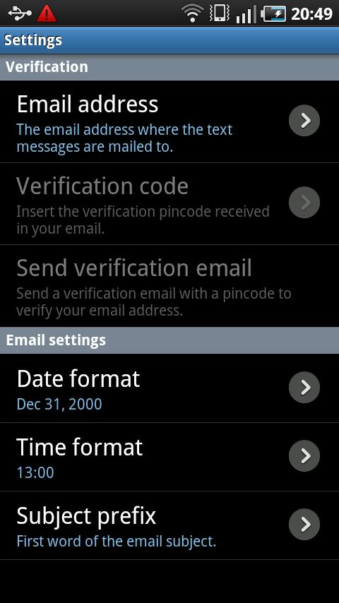 SMS Mailer Android Social
