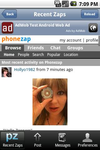 PhoneZap Android Social