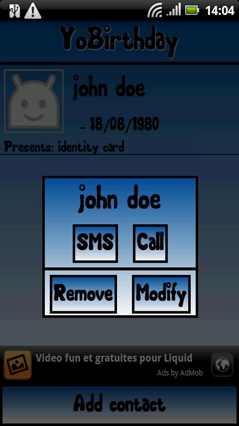 YoBirthDay Android Social