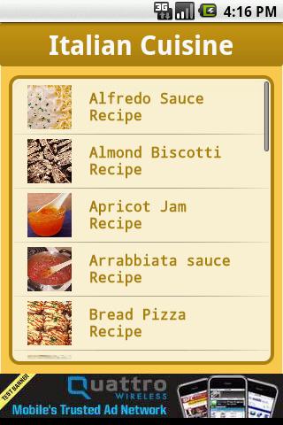 Recipes : Italian Android Social