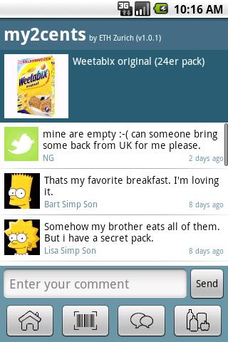 my2cents Twitter for Products Android Social