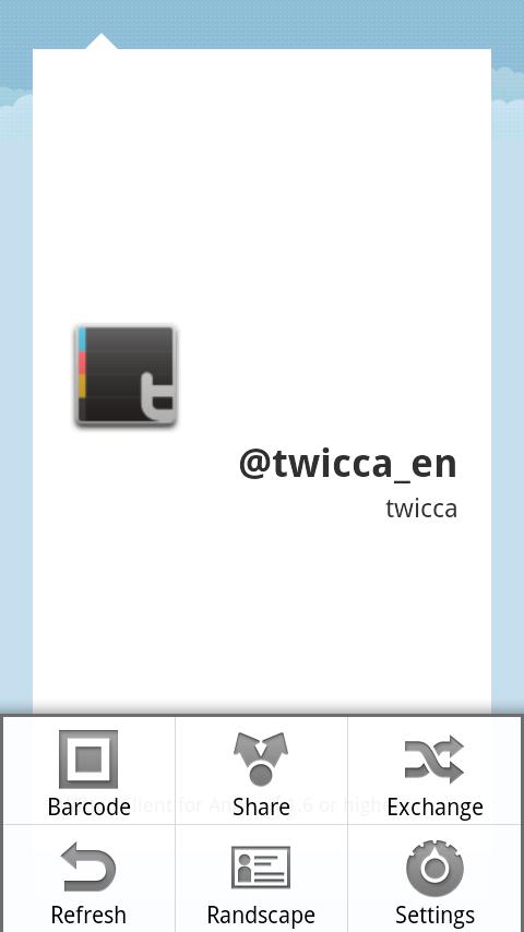 twicca calling card plug-in Android Social