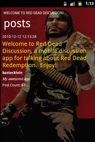 Red Dead Discussion Android Social