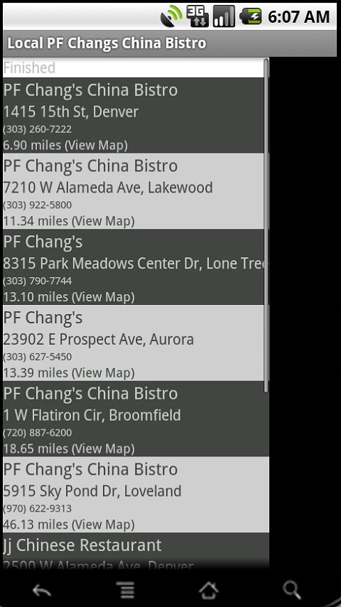 Local PF Changs Chinese Bistro Android Shopping