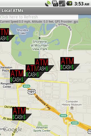 Local Regions Bank and ATMs Android Shopping