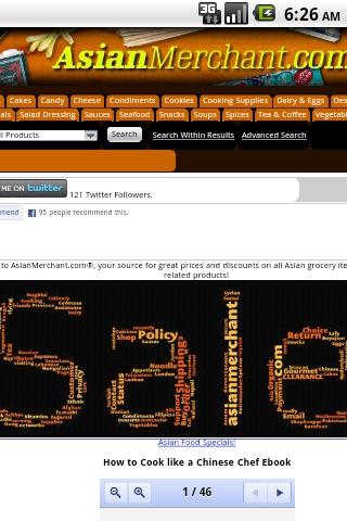 Asian Merchant Gourmet Store Android Shopping