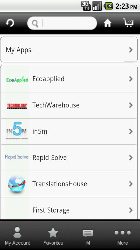 InfiniApp Android Shopping