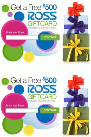 FREE $500 ROSS Gift Card !