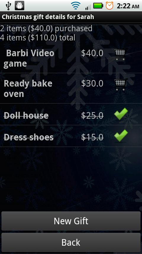 Gift List Manager Pro Android Shopping