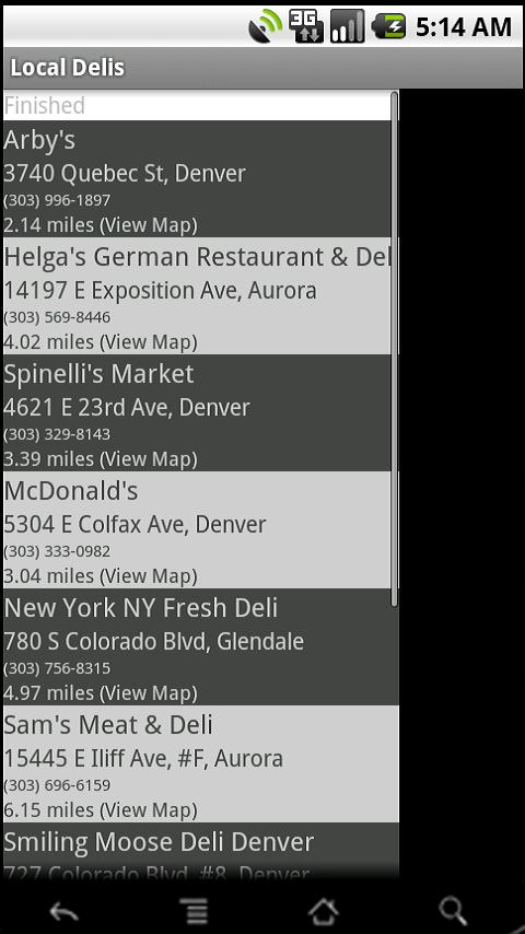 Local Delis Android Shopping