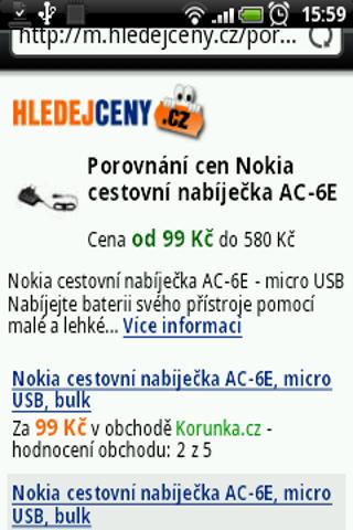 Porovnávač cen HLEDEJCENY.cz Android Shopping