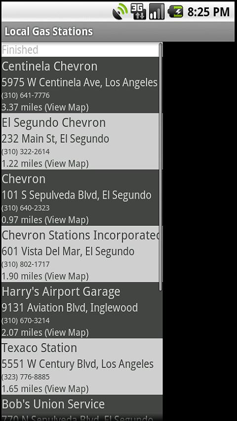 Local Gas Stations Android Shopping