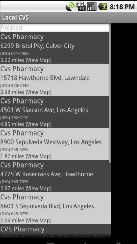 Local CVS Pharmacy Android Shopping