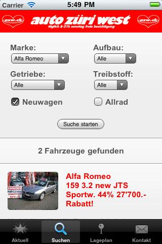Auto Züri West Cars Android Shopping
