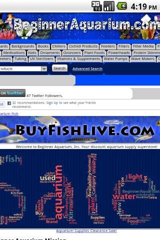 Beginner Aquarium Supply Store Android Shopping