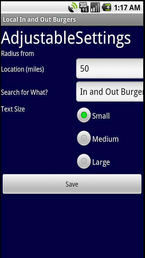 Local In and Out Burger Android Shopping