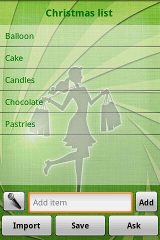 Smart Shopping List Lite Android Shopping